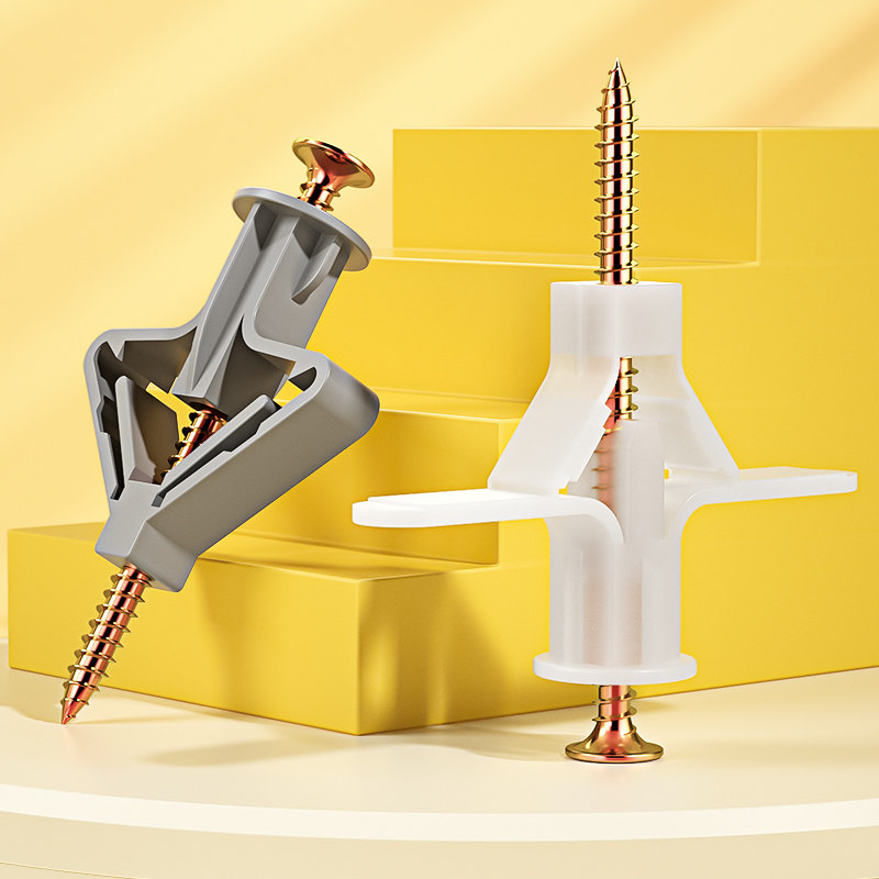 Drywall Anchor Screw - 100개 드라이월 앵커 키트, 중공벽 앵커,
