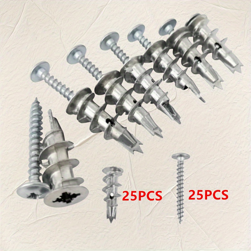 다이아몬드 코팅 보드 앵커 나선형 확장 나사 25세트, - Drywall Anchor Screw 리뷰 및 가격