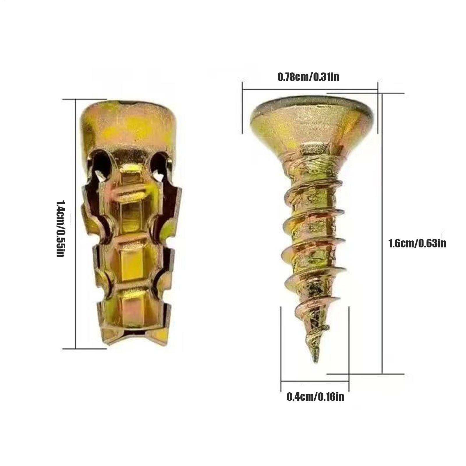 탄소강 짧은 확장 나사 세트 캐비닛 옷장 문 주방 욕실 - Drywall Anchor Screw 리뷰 및 가격