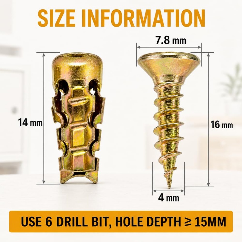 50/100PC 스톤 익스팬션 스크류 셀프 태핑 나사  - Drywall Anchor Screw 리뷰 및 가격
