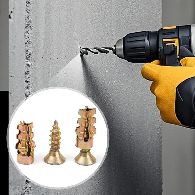 50/100PC 스톤 익스팬션 스크류 셀프 태핑 나사  - Drywall Anchor Screw 리뷰 및 가격