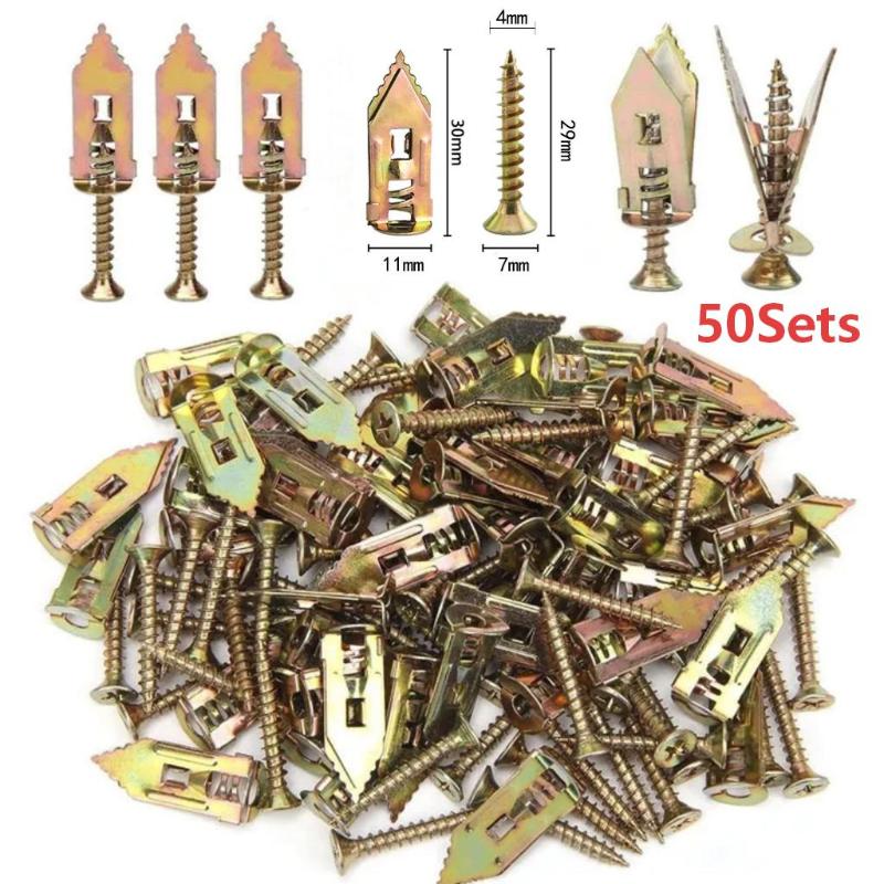 50개 셀프 태핑 드라이월 앵커 키트, 상업용 및 주거 - Drywall Anchor Screw 리뷰 및 가격