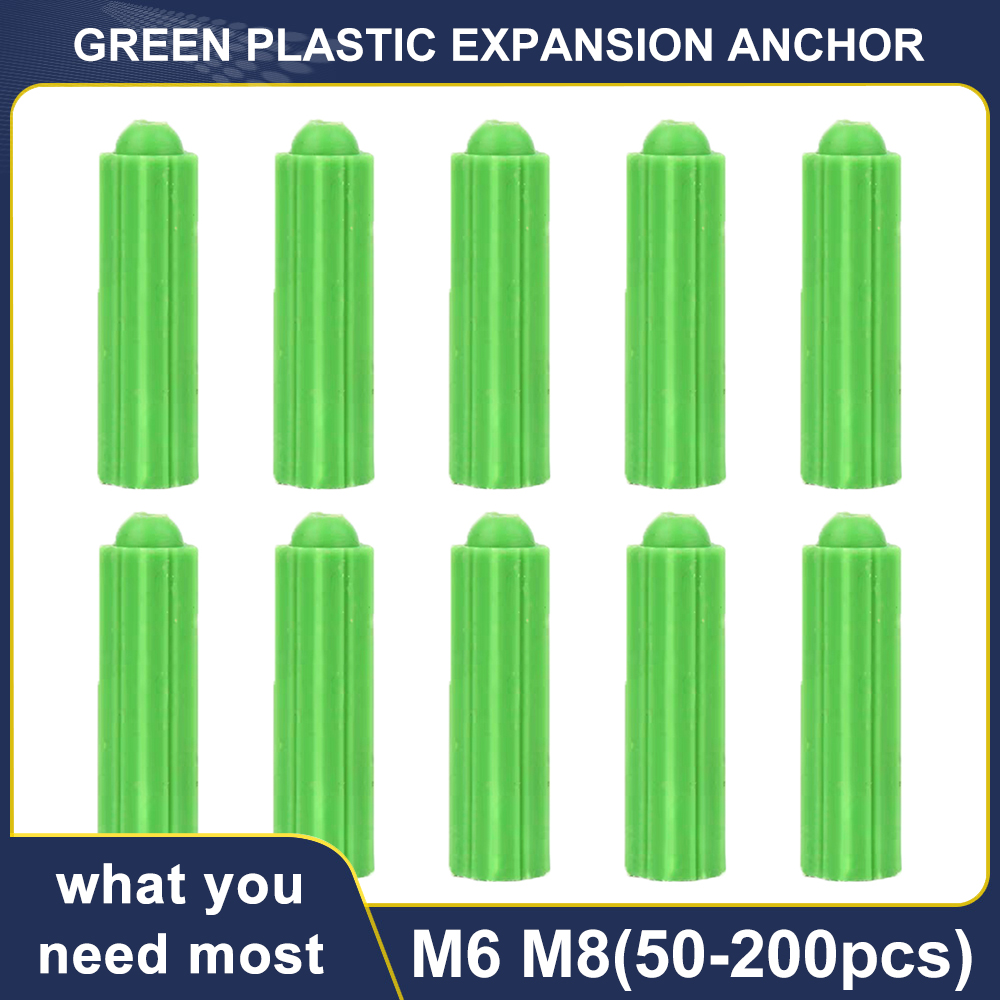 M6 M8 녹색 확장 플라스틱 앵커 고무 드라이월 플러 - Drywall Anchor Screw 리뷰 및 가격