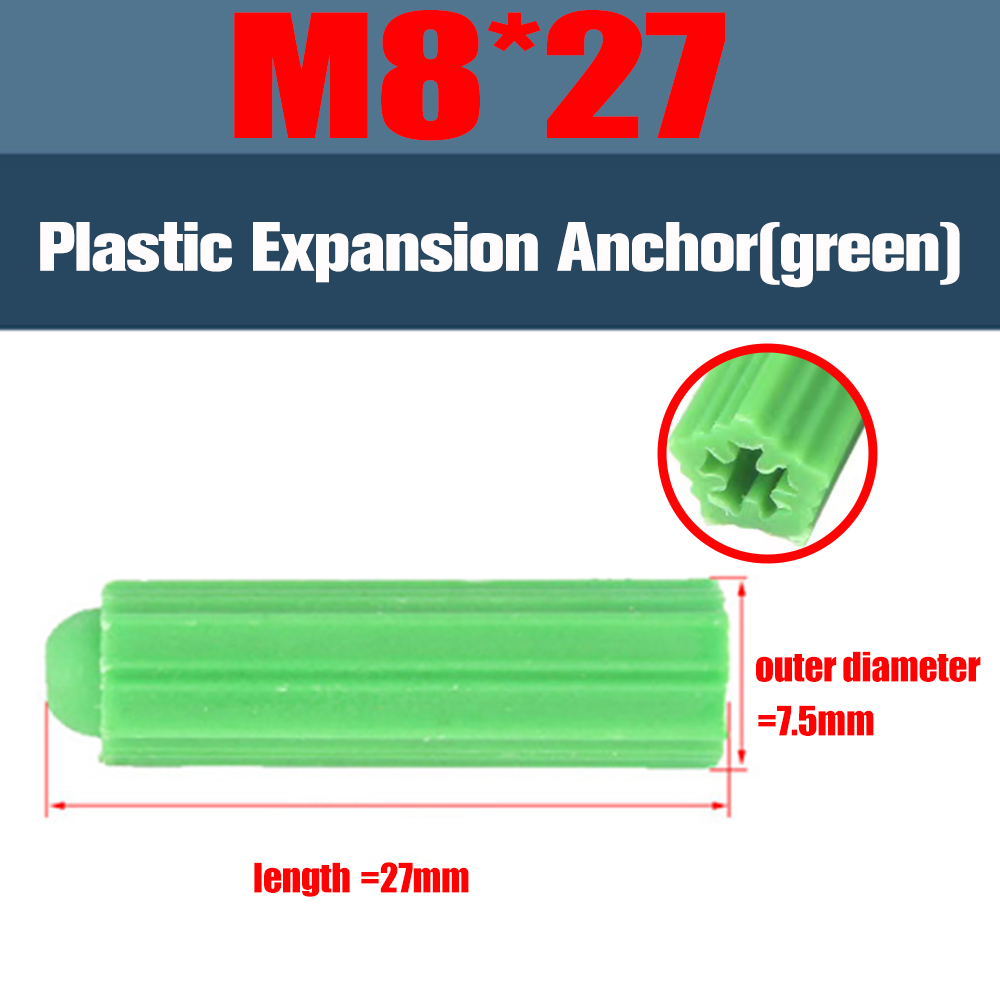 M6 M8 녹색 확장 플라스틱 앵커 고무 드라이월 플러 - Drywall Anchor Screw 리뷰 및 가격