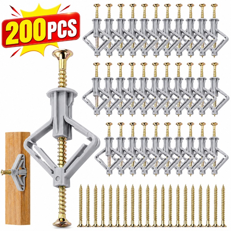 20-200개입 항공기 확장 플러그 건식벽 앵커 자가  - Drywall Anchor Screw 리뷰 및 가격