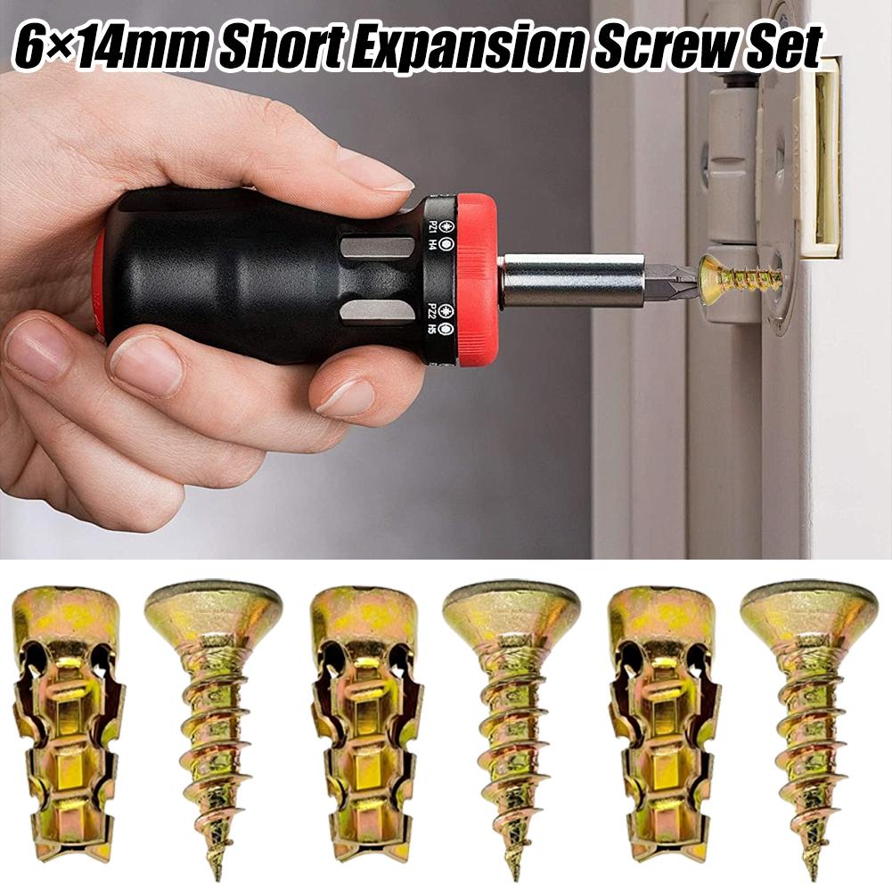 100개 6*14mm 도어 힌지 나사 수리용 나사못 짧 - Drywall Anchor Screw 리뷰 및 가격