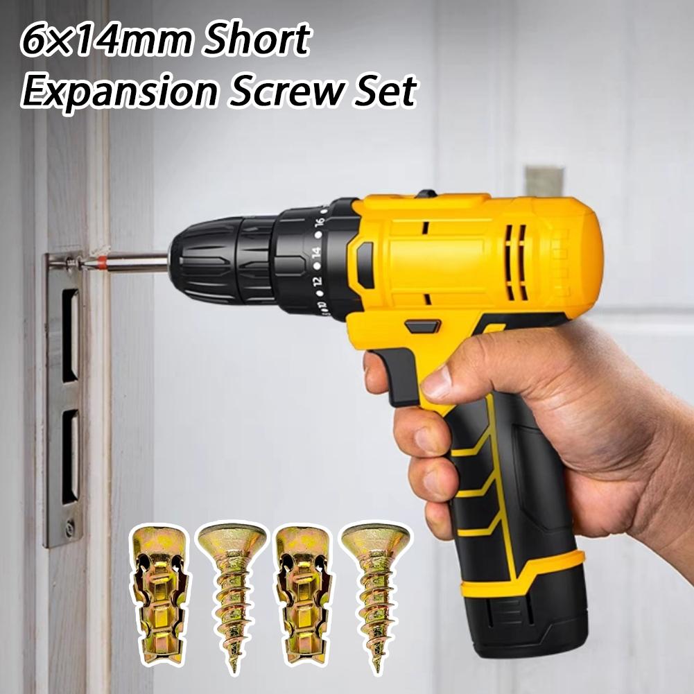 100개 6*14mm 도어 힌지 나사 수리용 나사못 짧 - Drywall Anchor Screw 리뷰 및 가격